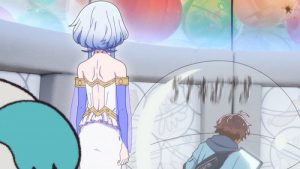 Megami “Isekai Tensei Nani ni Naritai Desu ka” Ore “Yuusha no Rokkotsu de” Episodio 1