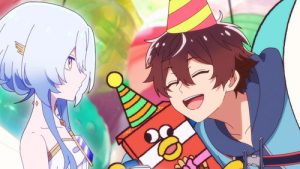 Megami “Isekai Tensei Nani ni Naritai Desu ka” Ore “Yuusha no Rokkotsu de” Episodio 8