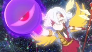 Megami “Isekai Tensei Nani ni Naritai Desu ka” Ore “Yuusha no Rokkotsu de” Episodio 7