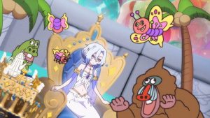 Megami “Isekai Tensei Nani ni Naritai Desu ka” Ore “Yuusha no Rokkotsu de” Episodio 11