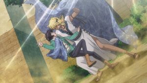 Sora wa Akai Kawa no Hotori Episodio 1